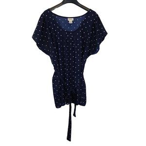 MOTHERHOOD Maternity Navy with Polka dots top XL